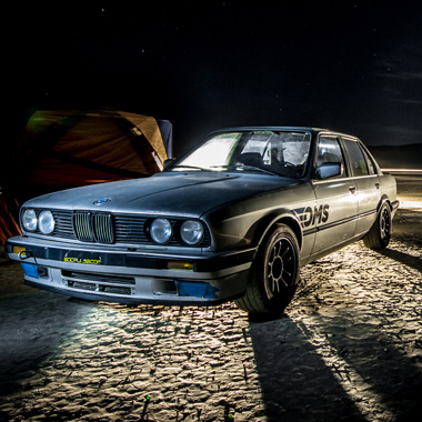 BMW E30 at El Mirage Dry Lake - Long Exposure